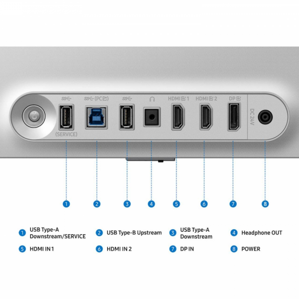 Monitor Samsung 27 OLED G60SF Odyssey G6, 2560x1440, 2x HDMI, DP, 500Hz