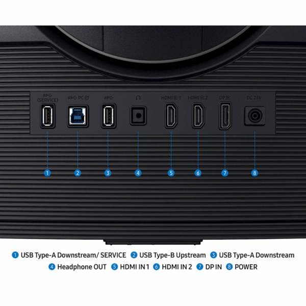 Monitor Samsung 37 G75F Odyssey G7 ukrivljen, VA, 3840x2160, 2x HDMI, DP, 165Hz