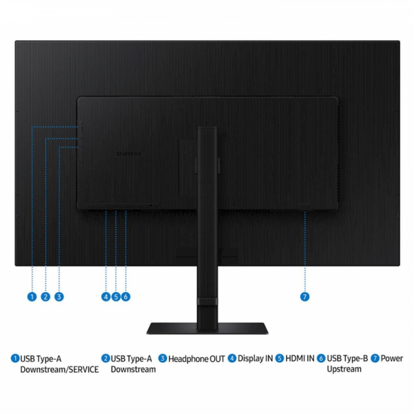 Monitor Samsung 37 S80D ViewFinity S8, VA, 3840x2160, HDMI, DP