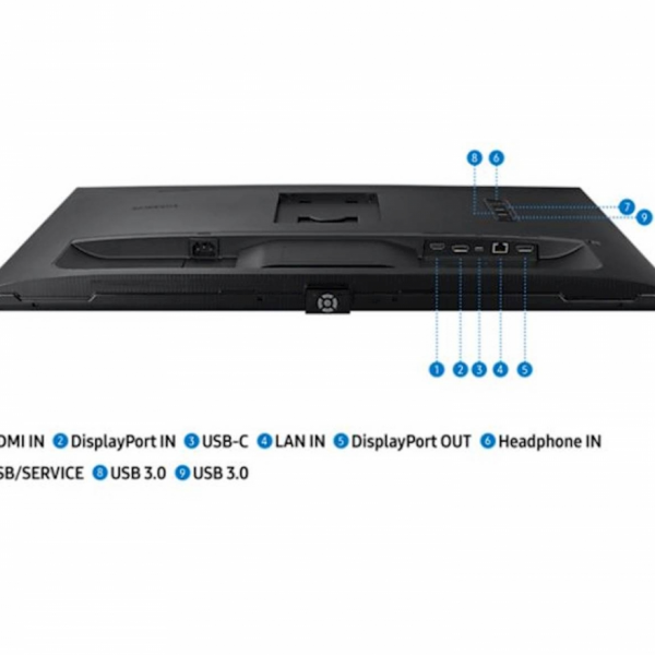 Monitor Samsung B2B S60UA, 32'', VA, 16:9, 2560x1440, DP, HDMI, USB-Hub,USB-C