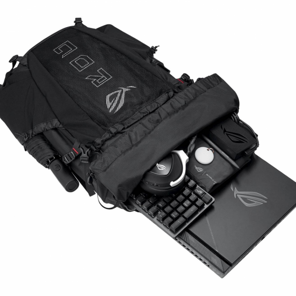 Nahrbtnik ASUS ROG Archer ErgoAir Gaming Backpack BP3800, črn, za prenosnike do 18