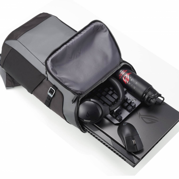 Nahrbtnik ASUS ROG Ranger BP2701 Gaming Backpack (Cybertext Edition), črn, za prenosnike do 17