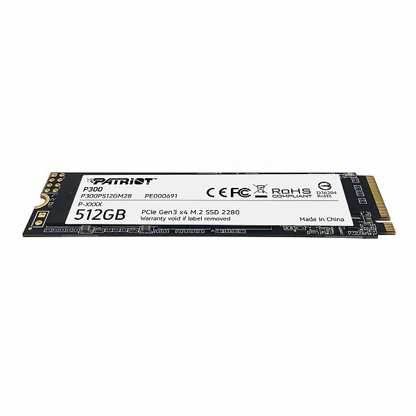 Patriot P300 512GB M.2 NVMe SSD PCIe Gen 3 x4