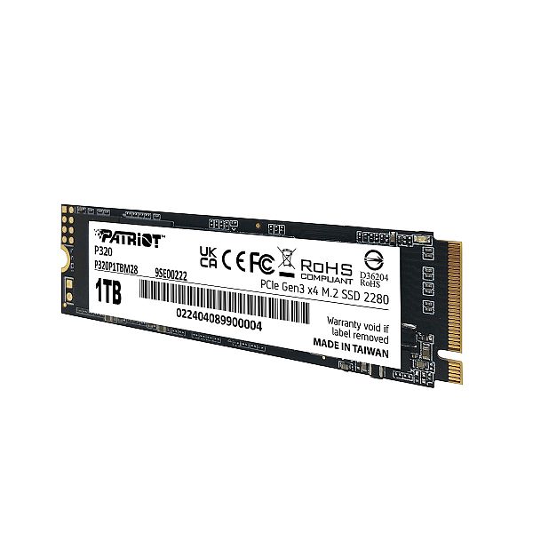 Patriot P320 1TB M.2 NVMe SSD PCIe Gen 3 x4
