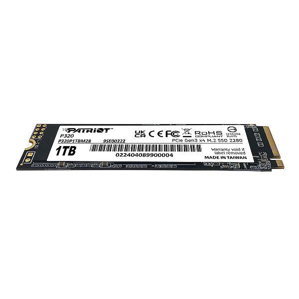 Patriot P320 1TB M.2 NVMe SSD PCIe Gen 3 x4