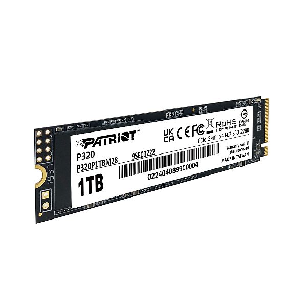 Patriot P320 1TB M.2 NVMe SSD PCIe Gen 3 x4