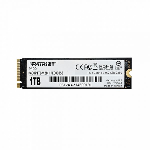 Patriot P400 1TB M.2 NVMe SSD PCIe Gen 4 x4