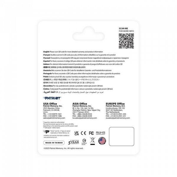 Patriot P410 2TB M.2 NVMe SSD PCIe Gen 4 x4