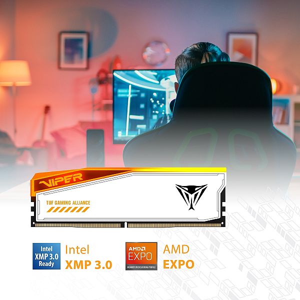  Patriot Viper Elite 5 RGB TUF Kit 32GB (2x16GB) DDR5-6000 DIMM PC5-48000 CL36, 1.35V