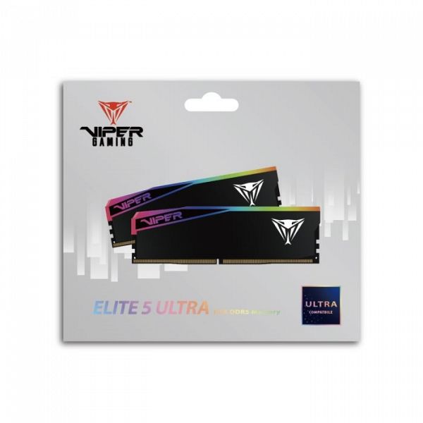 Patriot Viper Elite 5 Ultra RGB Kit 32GB (2x16GB) DDR5-6400 DIMM CL32, 1.4V