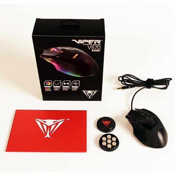 Patriot Viper V570 RGB Blackout laserska gaming miška