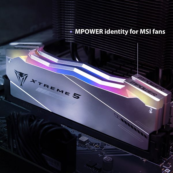 Patriot Viper Xtreme 5 RGB Kit MPOWER 32GB (2x16GB) DDR5-6400 CL32, 1.4V