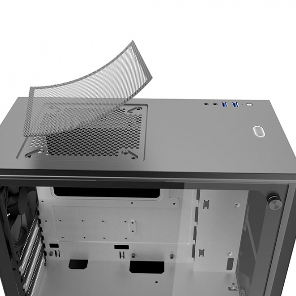 PHANTEKS ECLIPSE P300 TEMPERED GLASS USB3 ATX črno/rdeče ohišje