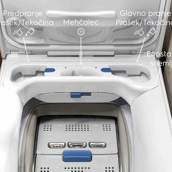 Pralni stroj Electrolux EW6T837E, 7 kg, zgor. polnjenje