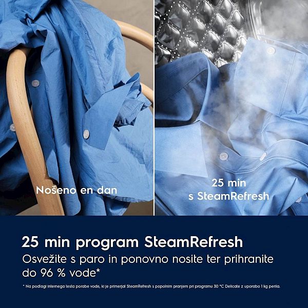 Pralni stroj Electrolux EW7F3614SUE. 10 kg, para