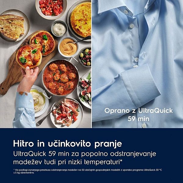 Pralni stroj Electrolux EW7F3614SUE. 10 kg, para