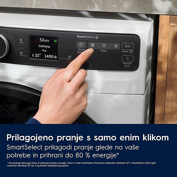 Pralni stroj Electrolux EW7F5412ACE, AutoDose, WiFi, 10 kg