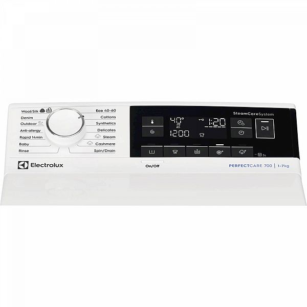 Pralni stroj Electrolux EW7T3372E, polnjenje zgoraj, inverter, 7 kg