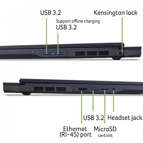 Prenosnik ACER PHN18-72-90M6 Ultra 9 275HX/32GB/SSD 1TB/18'' WQXGA 250Hz/RTX 5070 Ti 12GB/NoOS/AI