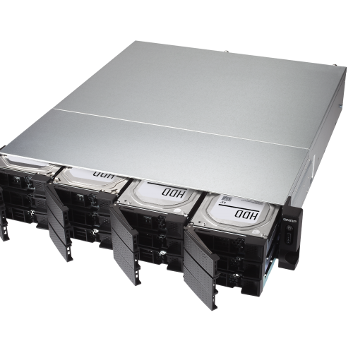 QNAP NAS strežnik za 12 diskov, 2U, Xeon, 32GB ram, 2x 10GbE SFP+