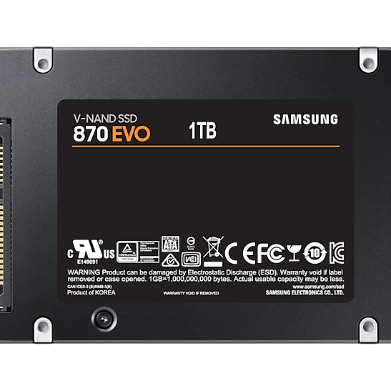 Samsung 1TB 870 EVO SSD SATA3 2.5 disk