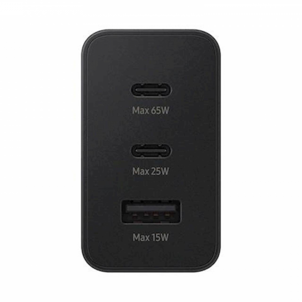 SAMSUNG ADAPTER HITRI TRIO 2x TYPE-C +1x USB-A 65 BLACK