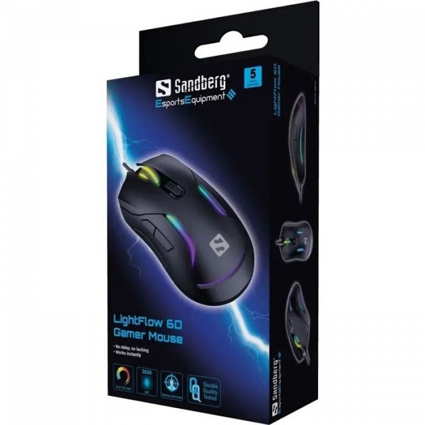 Sandberg 640-27 LightFlow 6D gaming miška