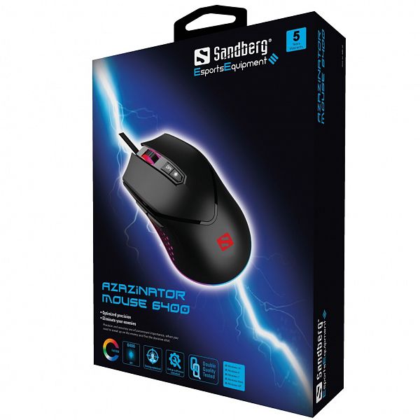 Sandberg Azazinator Mouse 6400 gaming miška