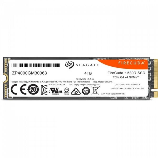 Seagate 4TB FireCuda 530R M.2 2280 PCI-e 4.0 NVMe 1.4 SSD disk