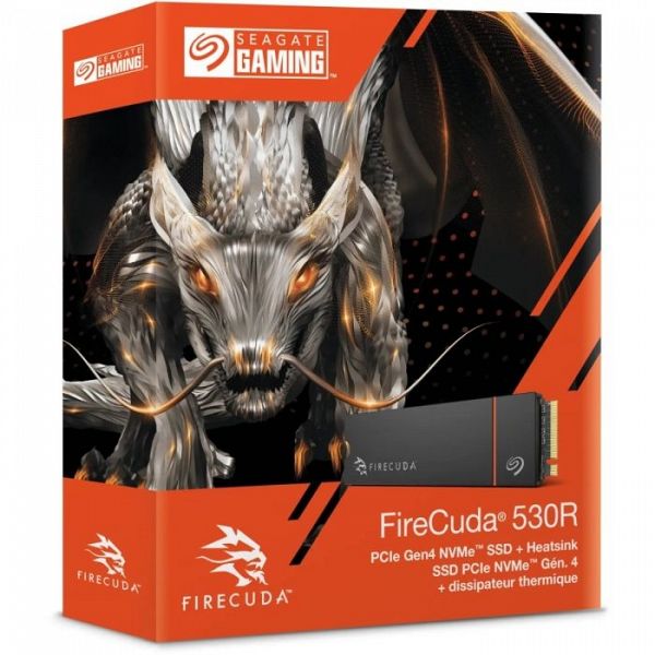 Seagate 4TB FireCuda 530R M.2 2280 PCI-e 4.0 NVMe 1.4 SSD disk s hladilnikom