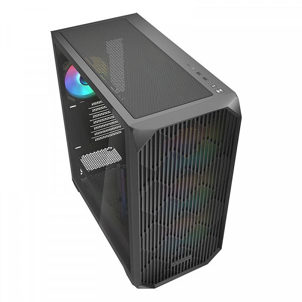 SHARKOON AK3 RGB midiATX RGB okno gaming črno ohišje