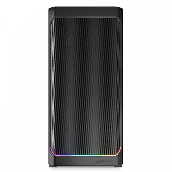 SHARKOON AK4 RGB Strip midiATX gaming črno ohišje