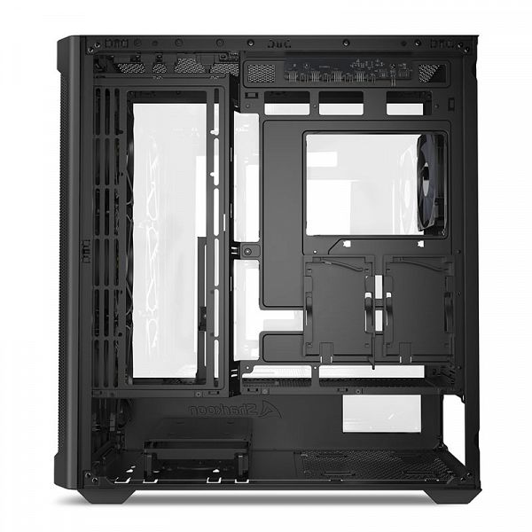 SHARKOON AK4W RGB Strip midiATX okno gaming črno ohišje