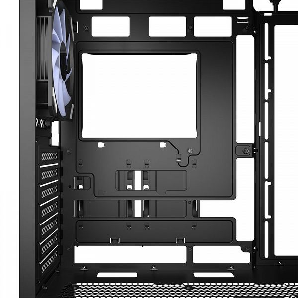 SHARKOON AK4W RGB Strip midiATX okno gaming črno ohišje