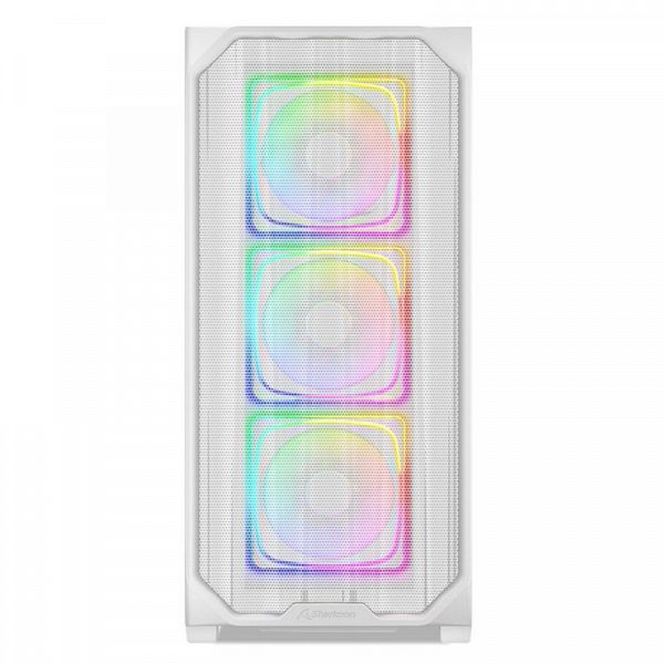 SHARKOON AK5M RGB midiATX okno belo ohišje