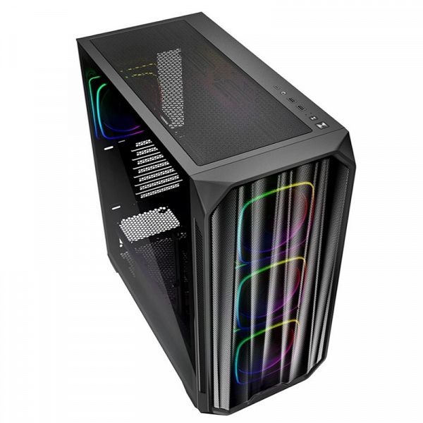 SHARKOON AK5M RGB midiATX okno črno ohišje