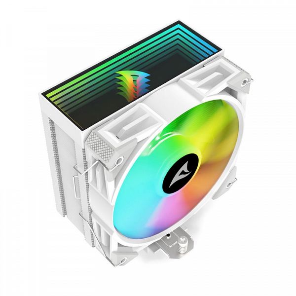 SHARKOON CPU A40 RGB WHITE AIR COOLER 120mm PWM 220W procesorski hladilnik