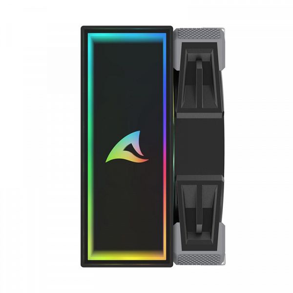 SHARKOON CPU A50 RGB BLACK AIR COOLER 120mm PWM 230W procesorski hladilnik