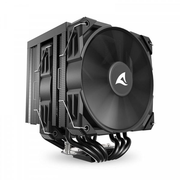 SHARKOON CPU A60 BLACK AIR COOLER 2x120mm PWM 260W procesorski hladilnik