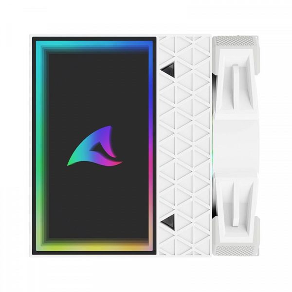 SHARKOON CPU A60 RGB WHITE AIR COOLER 2x120mm PWM 260W procesorski hladilnik