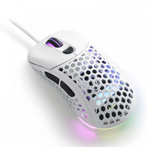 SHARKOON LIGHT² 200 USB optična gaming bela miška