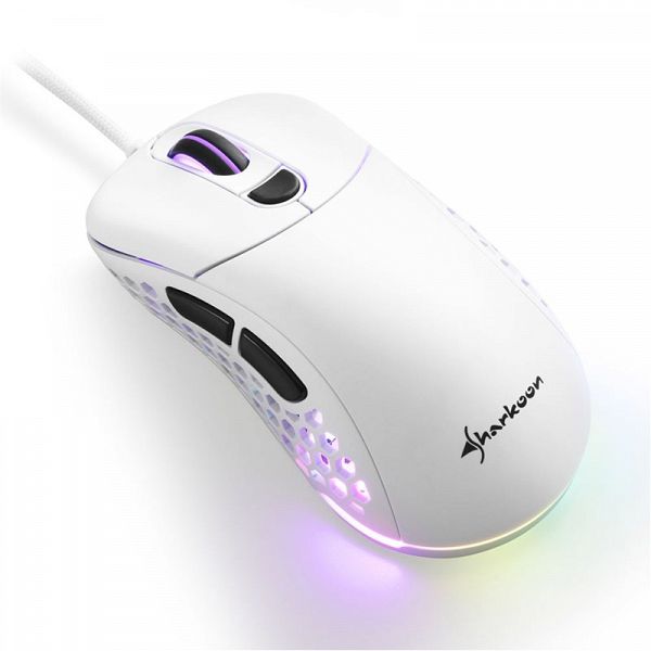 SHARKOON LIGHT² 200 USB optična gaming bela miška