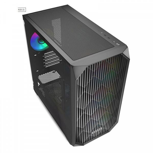 SHARKOON MK3 RGB microATX okno črno ohišje