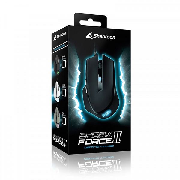 SHARKOON SHARK Force II USB optična gaming bela miška