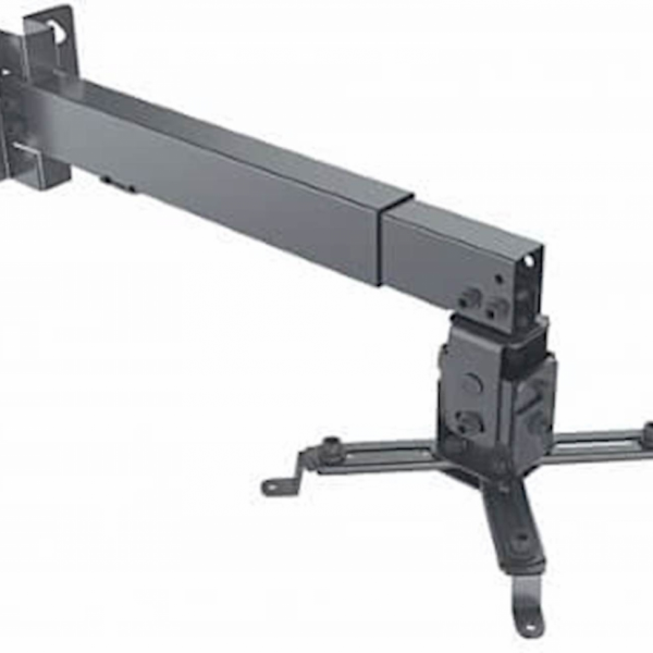 Stropni, stenski nosilec za projektor MANHATTAN, 20kg, 43-65 cm, naklon ±15°, črne barve