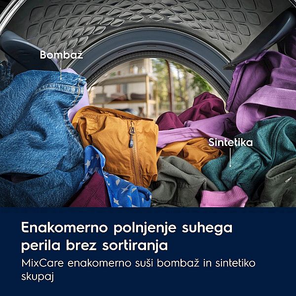 Sušilni stroj Electrolux EW6D28WE, toplotna črpalka, 8 kg