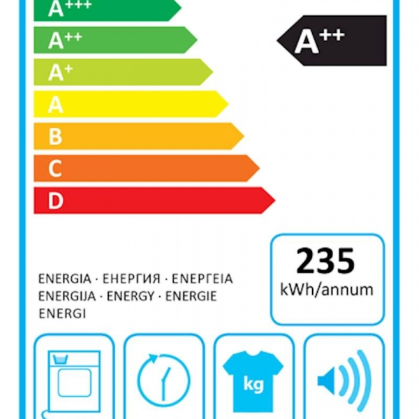 Sušilni stroj Electrolux EW7H458B, 8 kg, A++, toplotna črpalka