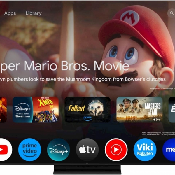 TCL 4K QD-Mini LED HDR PREMIUM 55C79K, Google TV, 144Hz, Ozvočeno z Bang & Olufsen