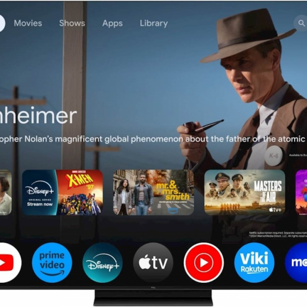 TCL 4K QD-Mini LED HDR PREMIUM 55C79K, Google TV, 144Hz, Ozvočeno z Bang & Olufsen
