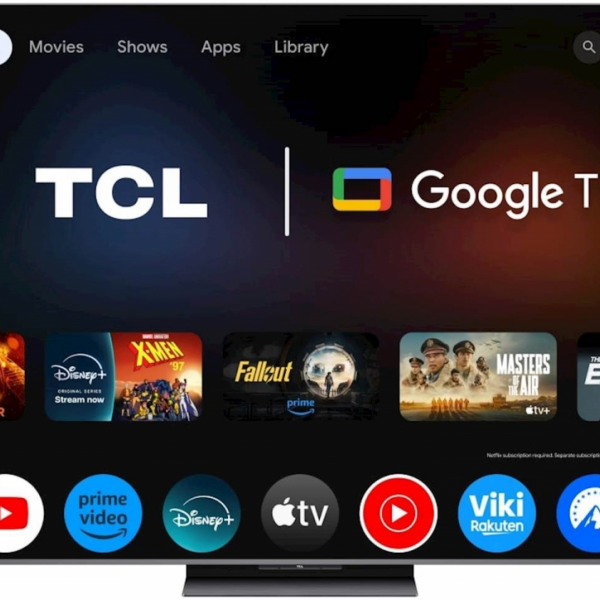 TCL 4K QD-Mini LED HDR PREMIUM 65C81K, Google TV, 144Hz, Ozvočeno z Bang & Olufsen